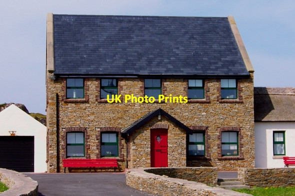 Photo 6"x4" Cruit Island - House just north of Thatched Cottages Kincaslough c2008