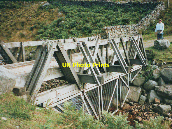 Photo 6"x4" Bridge over Gateup Gill Hebden c1995