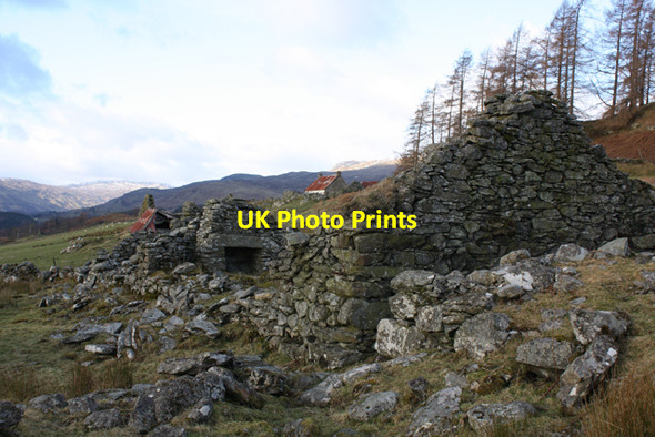 Photo 6"x4" Ruins of Croftvellick Ardeonaig c2009