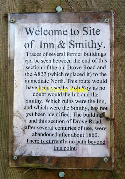 Photo 6"x4" Information Board near Balnreich Ardeonaig c2009