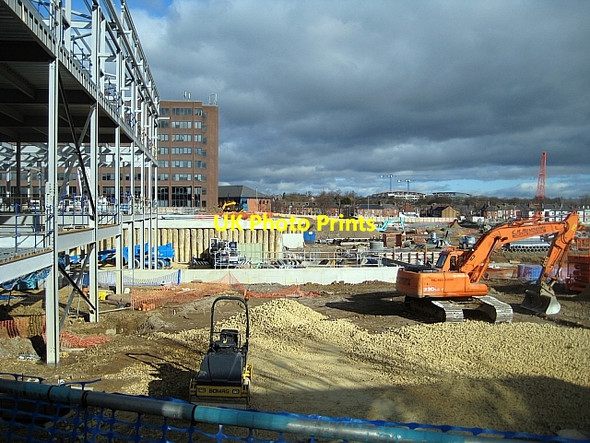Photo 6"x4" Trinity Walk construction site Wakefield\/SE3320 c2009 P1