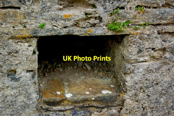 Photo 6"x4" Doe Castle - A fireplace in NW interior wall? Creeslough c2008