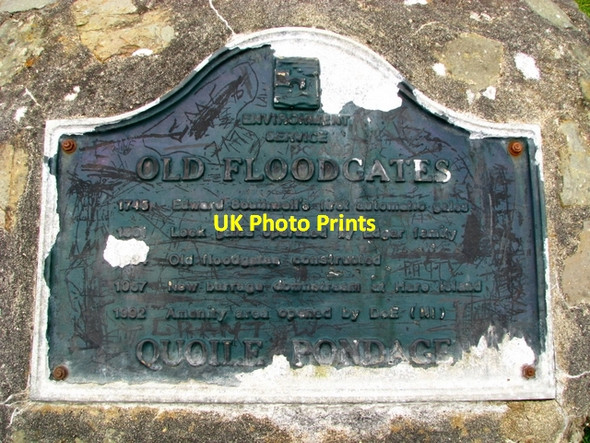 Photo 6"x4" Plaque by the Quoile Floodgates Downpatrick c2009
