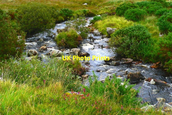 Photo 6"x4" Poison Glen - Downstream view from footbridge Money Beg c2005