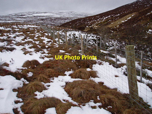 Photo 6"x4" New and old fencing Bridge of Brown c2009