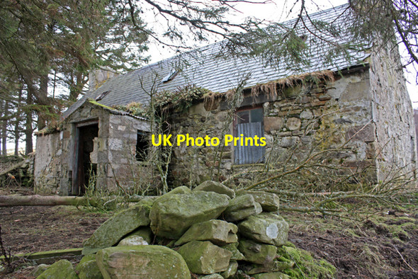 Photo 6"x4" Derelict house, Millburn, Glen Lochy Bridge of Brown c2009