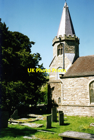 Photo 6"x4" Llanarmon D C , Church Llanarmon Dyffryn Ceiriog c1997