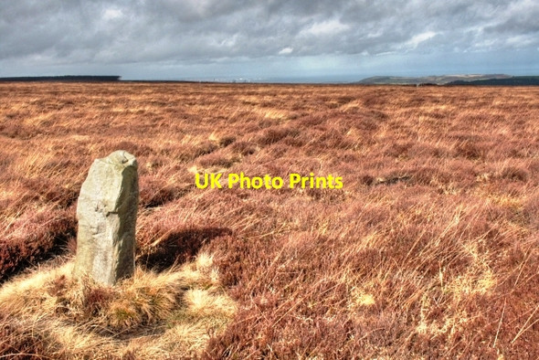 Photo 6"x4" Unmapped Boundary Stone Commondale c2009
