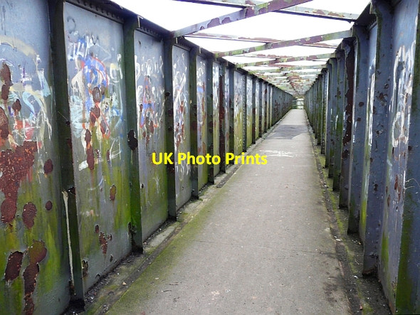 Photo 6"x4" Currock railway footbridge (1) - the inside Carlisle c2009