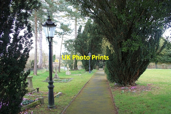 Photo 6"x4" Church path, Ullingswick church yard Ullingswick c2009