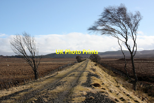 Photo 6"x4" Track of the former Highland Railway Anaboard Burn c2009