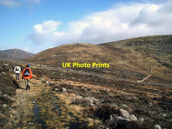 Photo 6"x4" Approaching Slievenaglogh Attical c2009