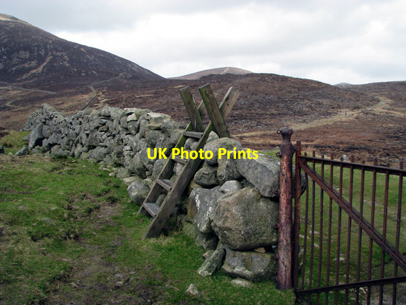 Photo 6"x4" Stile and gate on the Mourne Wall Attical c2009