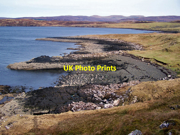 Photo 6"x4" Coastline north of Fanks Kildonan\/NG3554 c2009