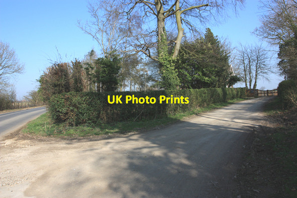 Photo 6"x4" The Lane to Wood Hall Old Ellerby c2009