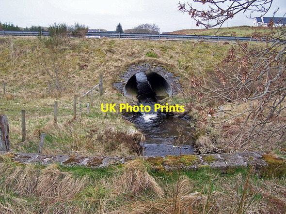 Photo 6"x4" Braebost Burn under A850 Suledale c2009