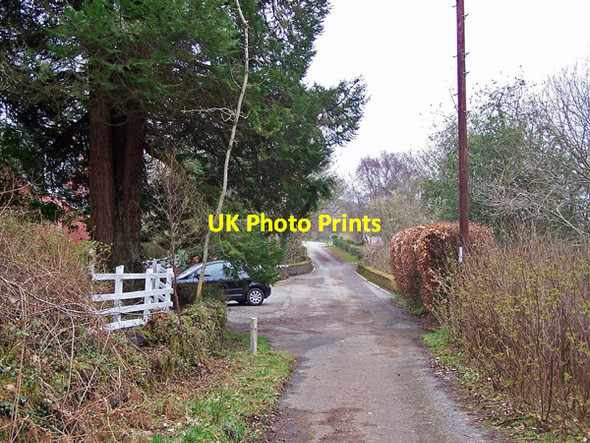 Photo 6"x4" Road through Brookside Suledale c2009