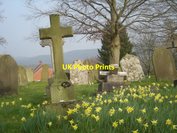 Photo 6"x4" St. Mary's churchyard, Leebotwood Leebotwood c2009
