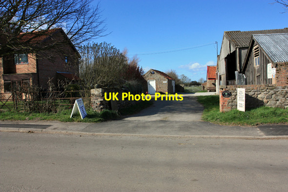 Photo 6"x4" Entrance to Barmston Organics Farm Shop Lissett c2009