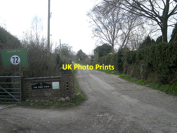 Photo 6"x4" Access road to Park Farm Gospel Ash c2009