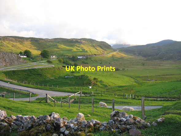 Photo 6"x4" Parking area on the  A835 Knockan\/NC2110 c2004