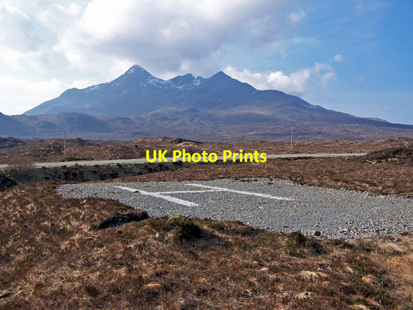 Photo 6"x4" Mountain rescue helipad Sconser c2009