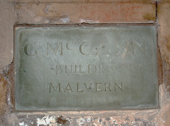 Photo 6"x4" North Malvern Water Tank - Builder's Stone Great Malvern c2009