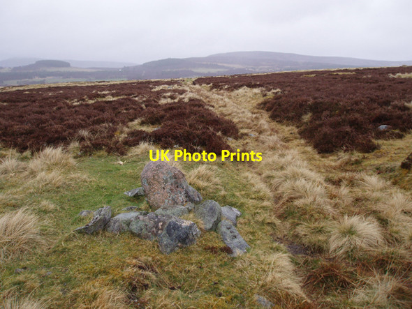 Photo 6"x4" Old track crossing moorland Clachaig\/NJ0218 c2009