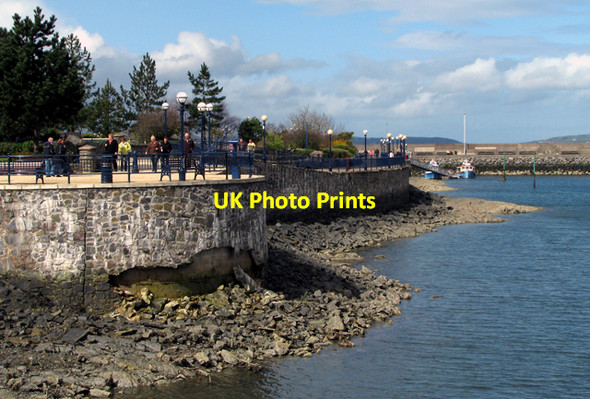 Photo 6"x4" Path and wall by Bangor Marina Bangor\/J5081 c2009