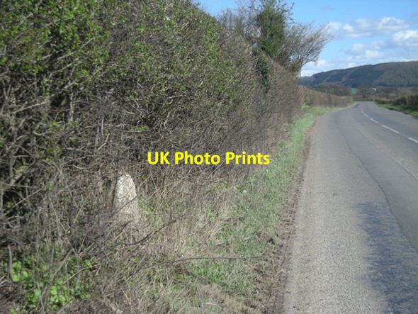 Photo 6"x4" Milestone beside the B4385 Newport\/SO3287 c2009