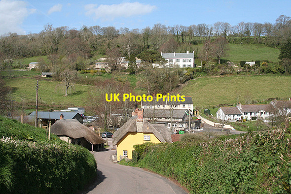 Photo 6"x4" Branscombe: towards the Village Hall Branscombe c2009