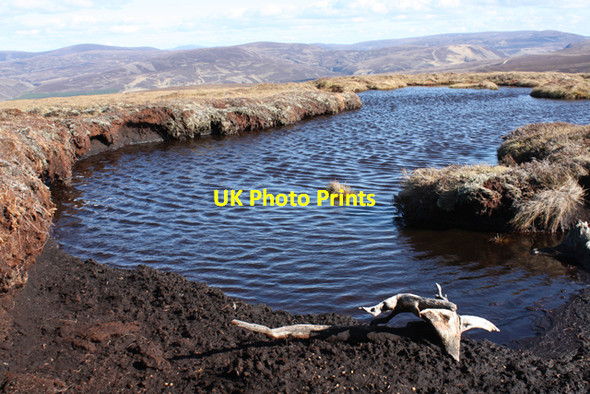 Photo 6"x4" Water filled peat hag on Cath Dubh Cath Dubh c2009