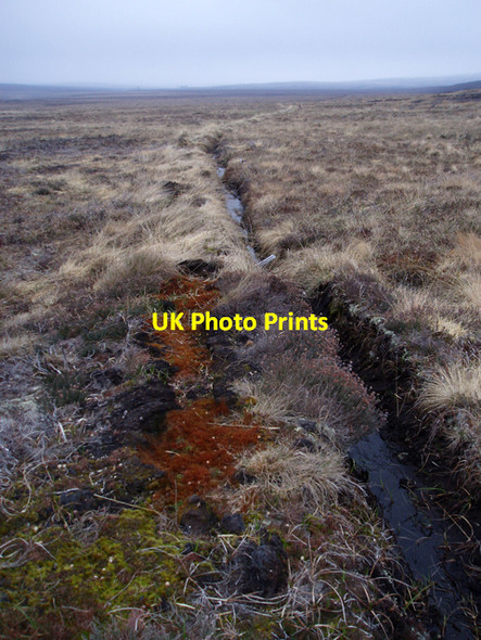 Photo 6"x4" Ditch on moorland Carn nan Clach Garbha c2009