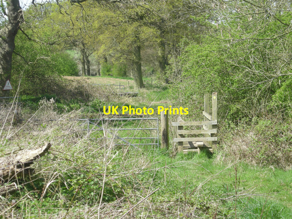 Photo 6"x4" Stile on a little used footpath Danzey Green c2009