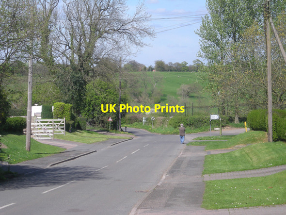 Photo 6"x4" Leaving Tanworth down Doctors Hill Tanworth-in-Arden c2009