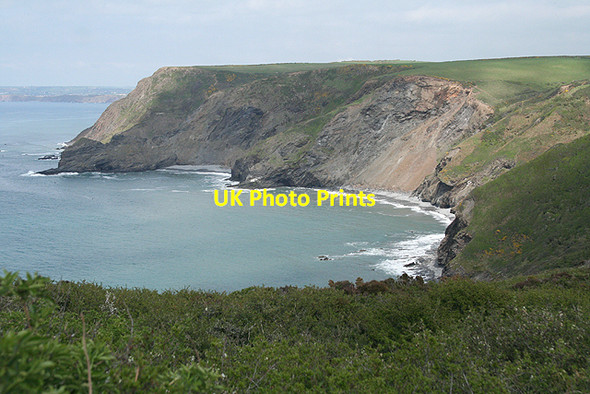 Photo 6"x4" St Gennys: Chipman Cliff and Cleave Strand Dizzard c2009