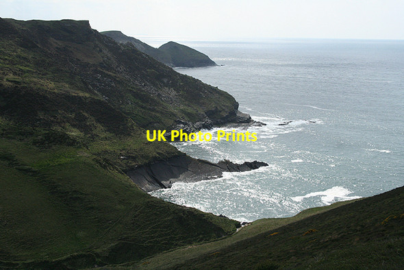 Photo 6"x4" St Gennys: Pencannow Point with Cambeak beyond St Gennys c2009