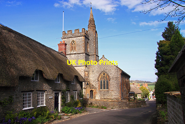 Photo 6"x4" Parish Church of St Osmund and Tess Cottage, Evershot Evershot c2009