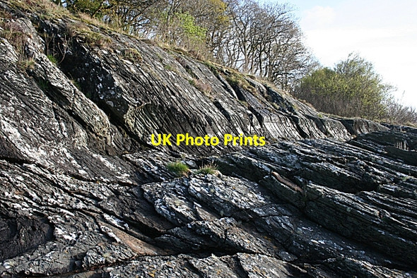 Photo 6"x4" Glaciated Rocks Arduaine c2009