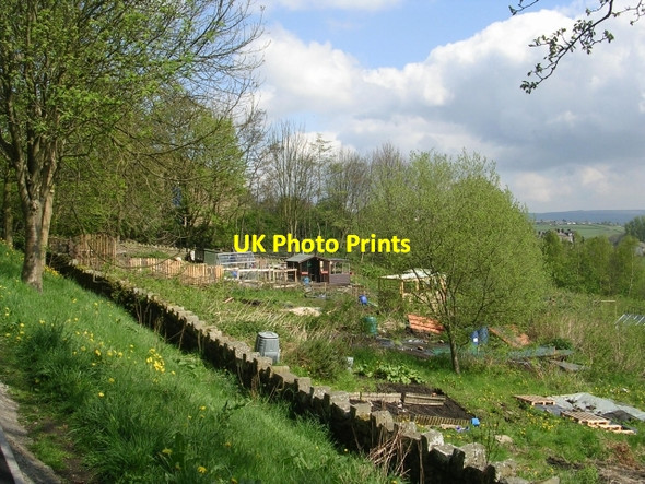 Photo 6"x4" Allotments - Rawdon Road Haworth c2009