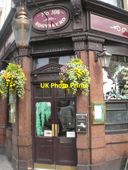 Photo 6"x4" Entrance to 308 Edgware Road W2 Westminster c2009