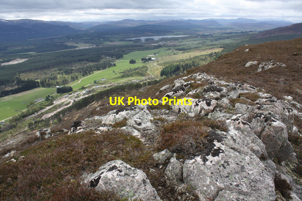 Photo 6"x4" View SW from Creag a' Mhuilinn Alvie c2009