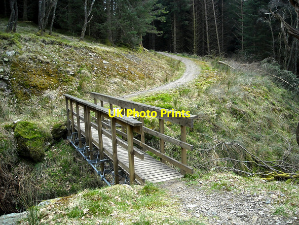 Photo 6"x4" Bridge on Path from Corran Lochan to Lochgoilhead Lochgoilhead c2009