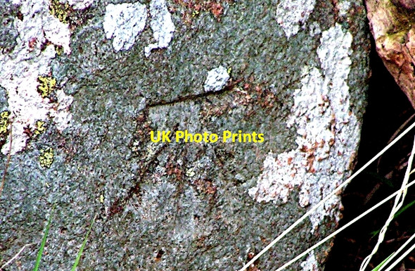 Photo 6"x4" Benchmark on Stone Kippford\/Scaur c2009