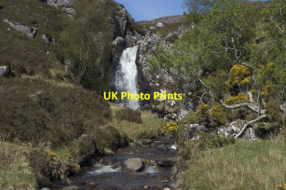 Photo 6"x4" Falls at Achneigie Achneigie c2009