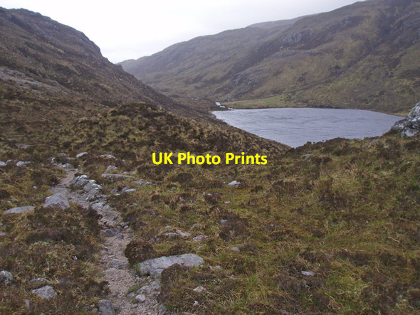 Photo 6"x4" Footpath on the S of Lochan Fada Meall a' Mhuthaich c2009
