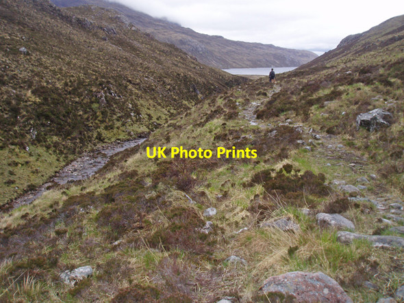 Photo 6"x4" Footpath in Gleann Dorcha Meall a' Mhuthaich c2009