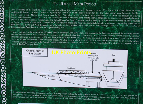 Photo 6"x4" Rathad Mara Information Gualachulain c2009