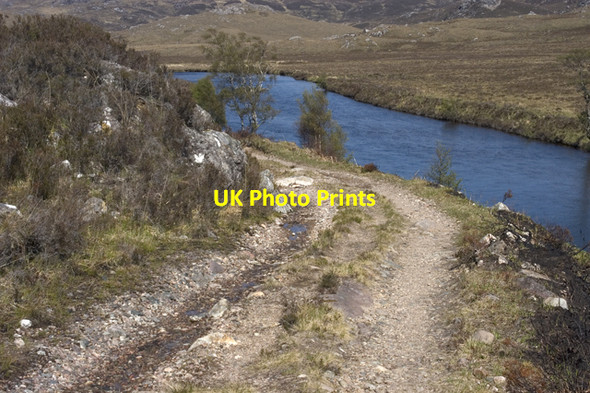 Photo 6"x4" Track from Loch na Sealga Cnoc na h-Earra c2009
