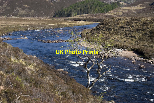 Photo 6"x4" River Gruinard Carn an Lochain Duibh c2009